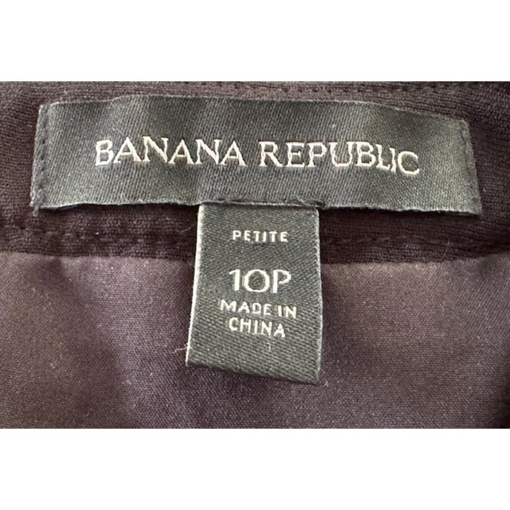 Banana Republic Black White Abstract Jacquard Fit Flare Dress Petite Cocktail - Picture 3 of 4